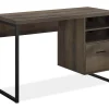 Distressed Brown Oak Desk