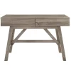 Margo Gray 2-Drawer Wood Desk