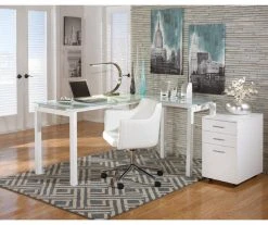 Baraga White L-Shaped Corner Desk 11 Baraga White L-Shaped Corner Desk -Biglots Sales 810389269 1