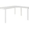 Baraga White L-Shaped Corner Desk