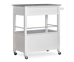 White Double Door Kitchen Cart With Granite Top 10 White Double Door Kitchen Cart With Granite Top -Biglots Sales 810389516 4