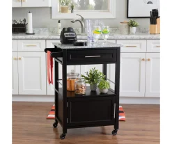 Ree Black Granite Top Kitchen Cart With Storage -Biglots Sales 810389519 A0 4