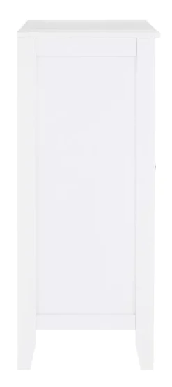 Ava White Geometric 2-Door Cabinet -Biglots Sales 810389656 4