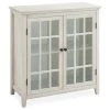 Preston White Vintage 2-Door Cabinet