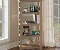 Rockford Rustic Gray 4-Shelf Bookcase -Biglots Sales 810389676 3