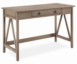 Rockford Rustic Gray Writing Desk