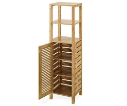 Pierce Bamboo 5-Shelf Mid Cabinet -Biglots Sales 810389690 2