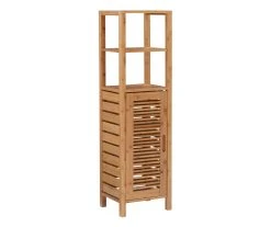 Pierce Bamboo 5-Shelf Mid Cabinet -Biglots Sales 810389690 A0 1