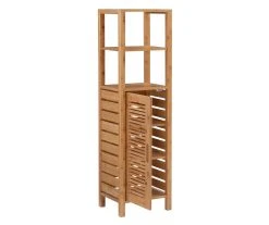 Pierce Bamboo 5-Shelf Mid Cabinet -Biglots Sales 810389690 A0 3