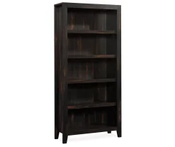 Dakota Char 5-Shelf Pine Bookcase