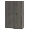 Rodeo Weathered Oak 3-Door Wardrobe