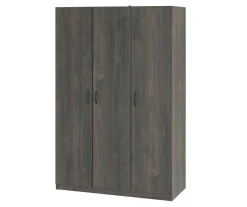 Rodeo Weathered Oak 3-Door Wardrobe -Biglots Sales 810409561 31