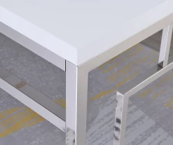 Alize Chrome Geometric Desk -Biglots Sales 810422877 1