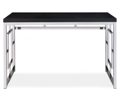 Alize Chrome Geometric Desk -Biglots Sales 810422879 2