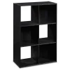 Black Oak 6-Cube Storage Organizer