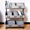 Galvanized Metal 3-Tier Storage Shelf