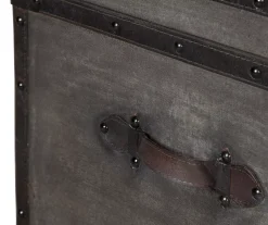 Amsel Gray Storage Trunk -Biglots Sales 810458018 6