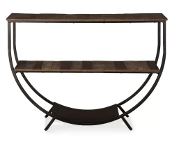 Lamoney Gray, White & Brown Slat Console Table 7 Lamoney Gray, White & Brown Slat Console Table -Biglots Sales 810458257 1