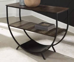 Lamoney Gray, White & Brown Slat Console Table 6 Lamoney Gray, White & Brown Slat Console Table -Biglots Sales 810458257