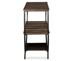 Lamoney Gray, White & Brown Slat Console Table 8 Lamoney Gray, White & Brown Slat Console Table -Biglots Sales 810458257 3