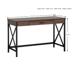 Dark Walnut Writing Desk -Biglots Sales 810466872 A7