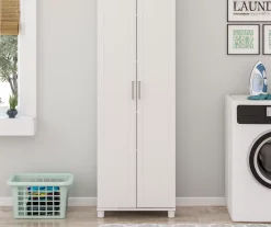 Evolution Selden 24" White Utility Storage Cabinet