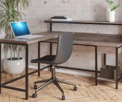 Arlenbry Gray L-Shaped Corner Desk -Biglots Sales 810485152