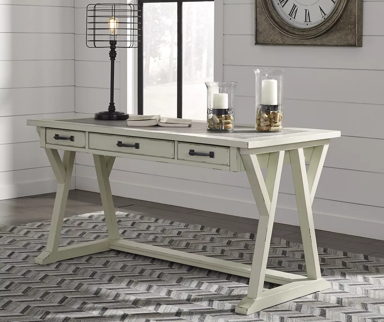 Jonileene White-Gray Desk 2 Jonileene White-Gray Desk - Image 2