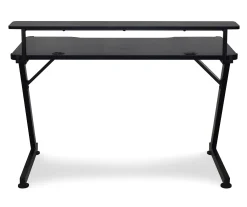 Black LED Gaming Desk With Riser -Biglots Sales 810499569 1