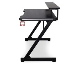 Black LED Gaming Desk With Riser -Biglots Sales 810499569 6