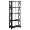 Black Square 4-Shelf Bookcase