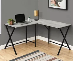 Monarch X Leg L-Shaped Corner Desk -Biglots Sales 810502797 1