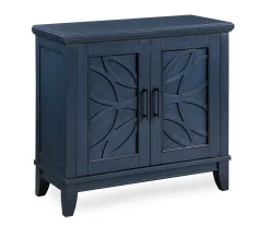 Carly Navy Blue 2-Door Accent Cabinet