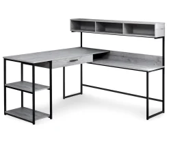 Monarch L-Shaped Corner Desk With Hutch