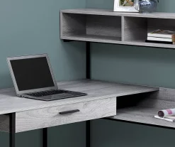 Monarch L-Shaped Corner Desk With Hutch -Biglots Sales 810512937 4