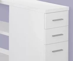 White Reversible L-Shaped Corner Desk 8 White Reversible L-Shaped Corner Desk -Biglots Sales 810512940 4