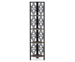 Monarch Geometric 4-Shelf Corner Bookcase -Biglots Sales 810512947 2
