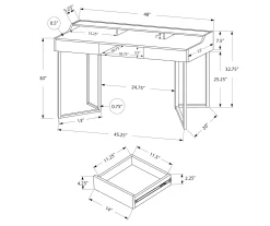 Monarch Office Desk With Riser -Biglots Sales 810512967 3