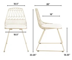 Vivi Metal Dining Chairs, 2-Pack -Biglots Sales 810513496 6