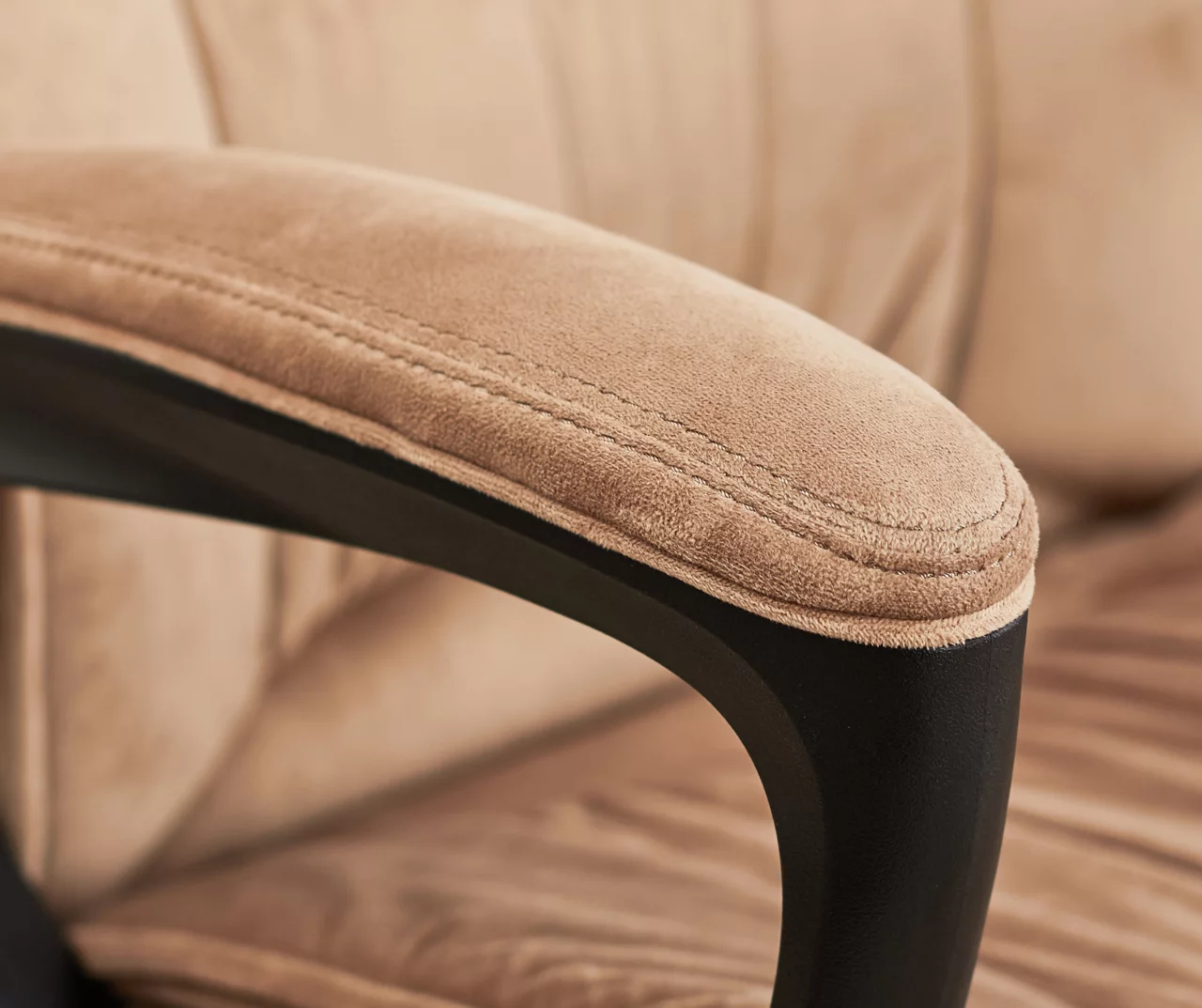 Hannah Beige Microfiber Office Chair 13 Hannah Beige Microfiber Office Chair - Image 13