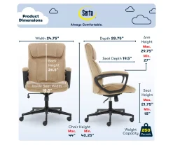 Serta Hannah Office Chair -Biglots Sales 810513511 A0 3