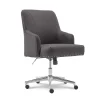 Leighton Dark Gray Memory Foam Fabric Office Chair