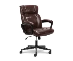 Hannah Brown Bonded Leather Office Chair -Biglots Sales 810513551 2