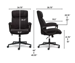 Hannah Charcoal Gray Microfiber Office Chair -Biglots Sales 810513553 3