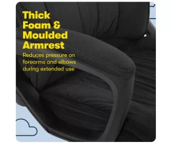 Hannah Charcoal Gray Microfiber Office Chair -Biglots Sales 810513553 A0 7