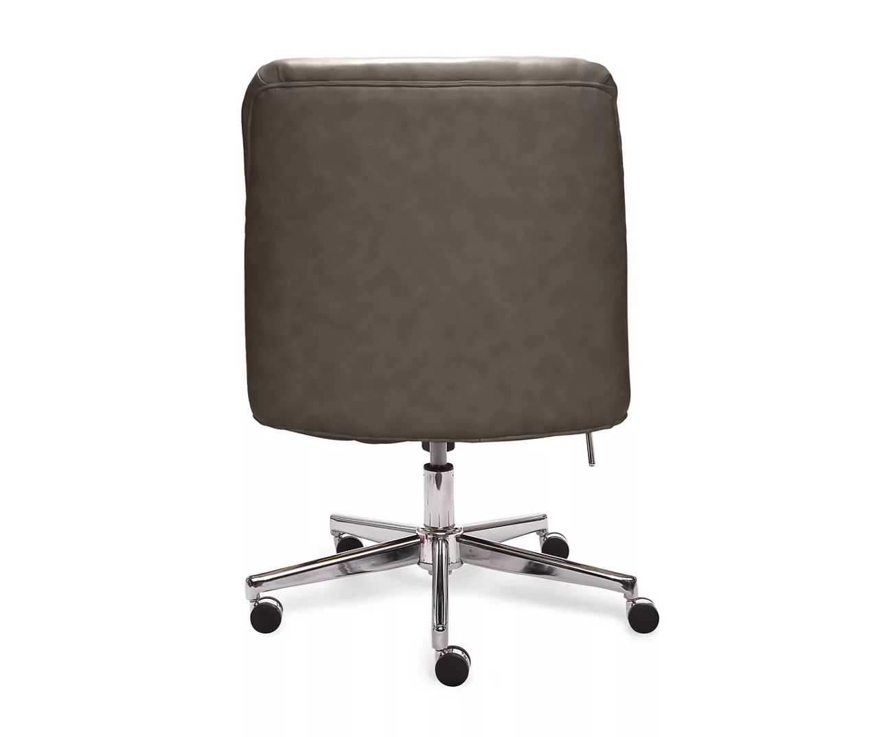 Leighton Gray Memory Foam Bonded Leather Office Chair 5 Leighton Gray Memory Foam Bonded Leather Office Chair - Image 5