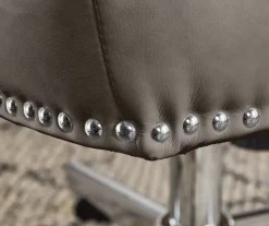 Leighton Gray Memory Foam Bonded Leather Office Chair 21 Leighton Gray Memory Foam Bonded Leather Office Chair -Biglots Sales 810513560 7