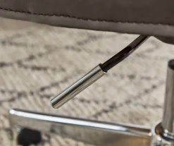 Leighton Gray Memory Foam Bonded Leather Office Chair 23 Leighton Gray Memory Foam Bonded Leather Office Chair -Biglots Sales 810513560 9