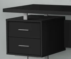 60" Black & Silver Floating Desk 7 60" Black & Silver Floating Desk -Biglots Sales 810527331 3