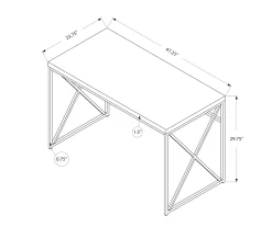 Monarch Metal Computer Desk -Biglots Sales 810527355 5